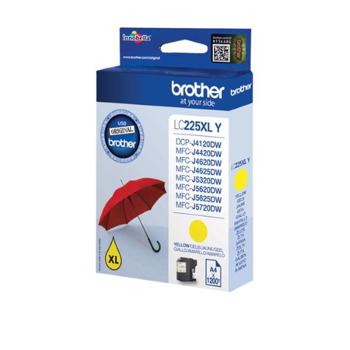 BROTHER LC-225XLY CARTUCCIA GIALLO PER MFC J4420DW-J4620DW-J5320DW-J5620DW-J5720DW 1.200PG
